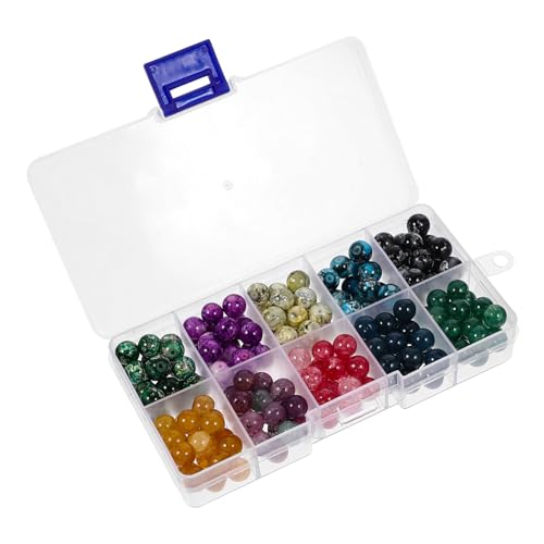 Tofficu 1 Karton Farben Glasperlen Rund Glas Schmuckperlen Auffädeln für DIY Armbänder Halsketten Basteln und Schmuckherstellung Tofficu 1 Karton Farben Glasperlen Rund Glas Schmuckperlen Auffädeln für DIY Armbänder Halsketten Basteln und Schmuckherstellung von Tofficu