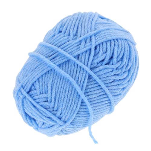 Tofficu 1 Rolle Baumwollgarn bündeln Baumwolle Stricken vielfältig häkeln für handarbeit baumwollfaden DIY-Garn handgemacht Langlebiges Garn Mehrzweckgarn Multifunktions-Häkelgarn Sky-blue von Tofficu