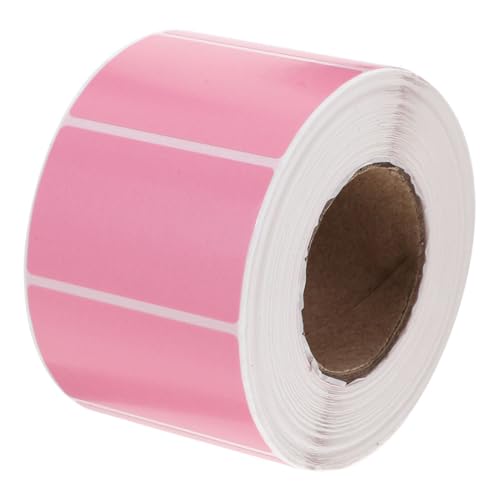 Tofficu 1 Rolle Etiketten namensaufkleber aufkleberpapier Preisschilder Büroaufkleber namen sticker Punkt leer Nachfüllung Kreis selbstklebende Haken Preisaufkleber Express-Etikett Rosa von Tofficu