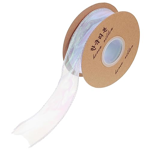 Tofficu 1 Rolle Meerjungfrau Garn Geschenkband Bastelband Schleifenband Party Nutzungsband Weihnachtsband Dekoband Für Blumenverpackungen Hochzeitsgeschenkband von Tofficu