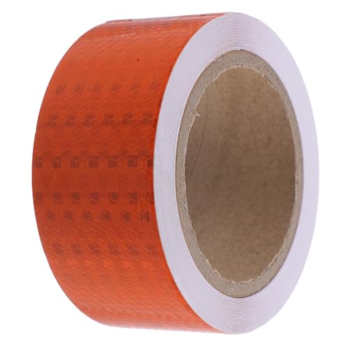 Tofficu 1 Rolle Reflektieren des Klebeband Aufkleber Reflektor reflektierendes Band Gaffers Tape im Freien Warnband mit reflektierendem Klebeband Außenband Nachtreflektierband PVC Orange Tofficu 1 Rolle Reflektieren des Klebeband Aufkleber Reflektor reflektierendes Band Gaffers Tape im Freien Warnband mit reflektierendem Klebeband Außenband Nachtreflektierband PVC Orange von Tofficu
