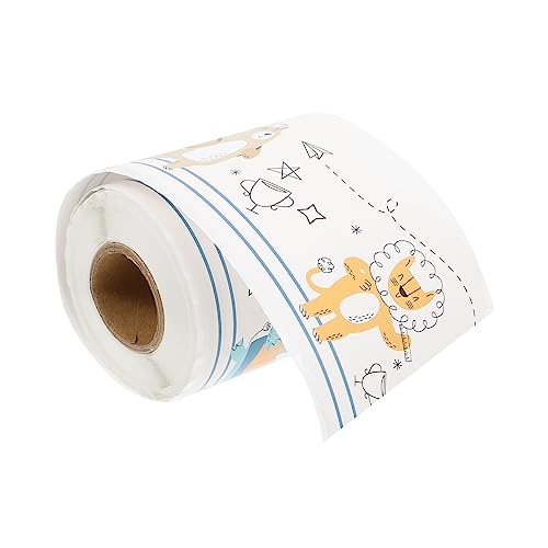 Tofficu 1 Rolle Tier zurück zu Schulaufklebern deko kinderzimmer sticker tiermotive schuldeko tiersticker Planke Pinnwand Schule Dekorationsaufkleber Schulversorgung Papier von Tofficu