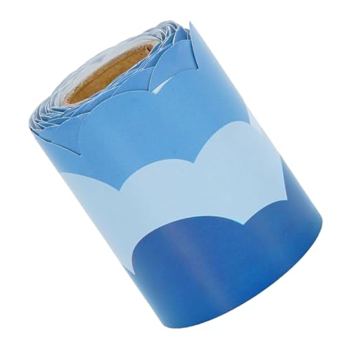 Tofficu 1 Rolle Wolkenrandaufkleber Tafelgrenzstreifen Wandrandleisten Schulausstattungsstreifen Randbesatzstreifen Randverkleidung Gerollt Blue Aufkleber Aus Beschichtetem Papier Tofficu 1 Rolle Wolkenrandaufkleber Tafelgrenzstreifen Wandrandleisten Schulausstattungsstreifen Randbesatzstreifen Randverkleidung Gerollt Blue Aufkleber Aus Beschichtetem Papier von Tofficu