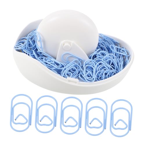 Tofficu 1 Sätze Magnetische Herz Papierclips mit Halter Kleine Bunte Clips für Büro Schule und Zuhause zum Organisieren Lesezeichen und Dekorieren Magnetbox von Tofficu