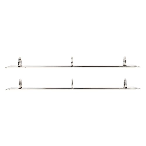 Tofficu 1 Satz A4 Ordner Buch Binder Binderclips Schule Loseblatt Binder Schule Binder Kugelbinder Büroklammern Ausstellung Loch Mechanismus-ringbuch Stachelkammbinder Eisen Silver 2 Stück von Tofficu