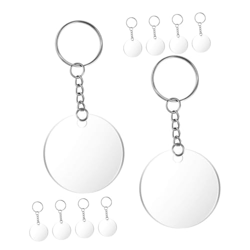 Tofficu 1 Satz Acryl Schlüsselanhänger Runde Blanko Schlüsselanhänger mit Schlüsselringen Diy Basteln Transparent für Personalisierte Anhänger Schmuck Souvenirs und Projekte Tofficu 1 Satz Acryl Schlüsselanhänger Runde Blanko Schlüsselanhänger mit Schlüsselringen Diy Basteln Transparent für Personalisierte Anhänger Schmuck Souvenirs und Projekte von Tofficu
