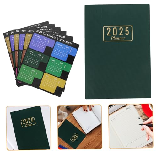 Tofficu 1 Satz Agenda-Buch Tagesplaner Notizblock Schreibwaren arbeiten wöchentlich Zeitplan Student Notizbuch tragbares Planerbuch tragbarer Planer-Organizer Papier Green Tofficu 1 Satz Agenda-Buch Tagesplaner Notizblock Schreibwaren arbeiten wöchentlich Zeitplan Student Notizbuch tragbares Planerbuch tragbarer Planer-Organizer Papier Green von Tofficu