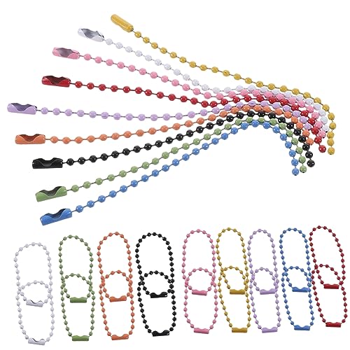 Tofficu 1 Satz Anhänger Ketten Hängende Anhänger Ketten Kugelkette Halskette Eisen Silber Kugelkette 100 Stück Tofficu 1 Satz Anhänger Ketten Hängende Anhänger Ketten Kugelkette Halskette Eisen Silber Kugelkette 100 Stück von Tofficu