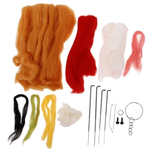 Tofficu 1 Satz Anhänger aus Wollfilz DIY-Zubehör aus Filz Bastelwerkzeuge aus Filz filzmaterial selber machen Filzzubehör Nadelfilz-Kits Bastelmaterial selber filzen bequemes Nadelfilzen von Tofficu