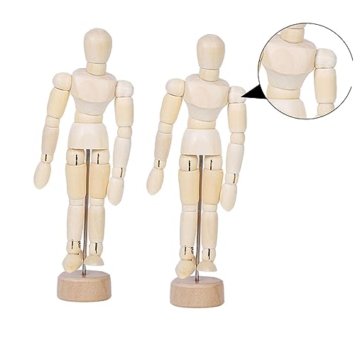 Tofficu 1 Satz Bewegliche Gelenkpuppen Holz Ornament Kreative Ornament Dekorationen Holz 2 Stück Tofficu 1 Satz Bewegliche Gelenkpuppen Holz Ornament Kreative Ornament Dekorationen Holz 2 Stück von Tofficu