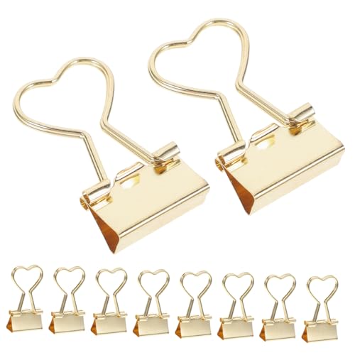 Tofficu 1 Satz Binder Clips Büroklammern Für Dokumente Wiederverwendbare Bürobedarf Stabil Und Praktisch Für Büro Und Zuhause Lösung Organisieren Von Unterlagen 10 Stück von Tofficu