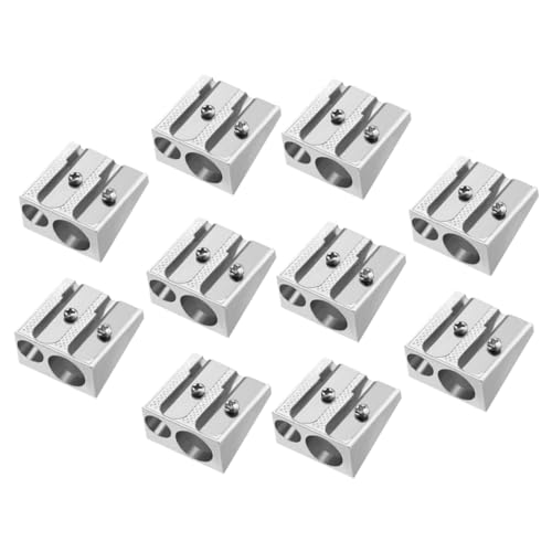 Tofficu 1 Satz Bleistiftspitzer Mit Doppelloch Bleistiftanspitzer Doppelloch-bleistiftspitzer Manueller Bleistiftspitzer Anleitung Für Bleistiftspitzer Bleistiftschärfer Silver 10 Stück Tofficu 1 Satz Bleistiftspitzer Mit Doppelloch Bleistiftanspitzer Doppelloch-bleistiftspitzer Manueller Bleistiftspitzer Anleitung Für Bleistiftspitzer Bleistiftschärfer Silver 10 Stück von Tofficu