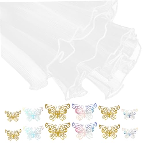 Tofficu 1 Satz Blumenverpackungsset Schmetterling Dekoration für groß Party Blumenverpackung mit Perlen Hochzeitsblumenverpackung Blumenstrauß Zubehör Blumenwickelstrauß Blumenpapier Garn von Tofficu
