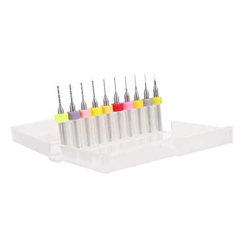 Tofficu 1 Satz Bohren D Twist Miniatur Bohrer Mit Hoher Härte Bohrerzubehör Kunststoffbohrer Bienenwachs Bohrer Für Bastler Werkzeug Gravierbohrer Schmuckbohrer Wolfram Stahl 10 Stück von Tofficu