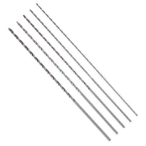 Tofficu 1 Satz Bohrer-set Hartmetall Extra Lange Bohrer Großer Bohrer Breites Bohrer Schlangenbohrer Hochgeschwindigkeitsstahl Silver 5 Stück von Tofficu