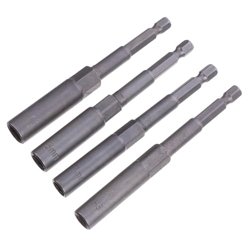 Tofficu 1 Satz Bohrer-verlängerungsstange Metrisch Werkzeug Ärmel Magnet Schraubendreher Bithalter Schraubenzieher Set Verlängerungsstange Für Bohrmaschine Bit-adapter Silver 4 Stück von Tofficu