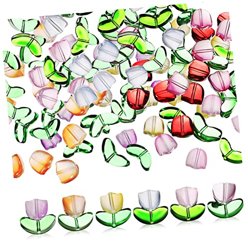 Tofficu 1 Satz Bunte Handgefertigte Perlen Blumen- Glänzend Für Groß Schüttgut Basteln Reize Schmuck Perlen-kits Tulpe Charme Ohrring-anhänger Regenbogen Halskette Glasperlen 80 Stück Tofficu 1 Satz Bunte Handgefertigte Perlen Blumen- Glänzend Für Groß Schüttgut Basteln Reize Schmuck Perlen-kits Tulpe Charme Ohrring-anhänger Regenbogen Halskette Glasperlen 80 Stück von Tofficu