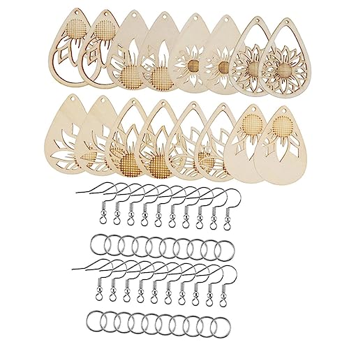 Tofficu 1 Satz DIY -Ohrring -Kit Herstellung klobig ohrringe Holz-Ohrring-Rohlinge Schmuck Making Kit von Tofficu