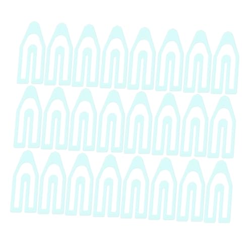Tofficu 1 Satz Dateiorganisationspapiernadel Die Form Schreibtisch P-clips Farbig Büroklammern Für Akten Kleine Klammern Für Papier Kleine Büroklammern Plastik Himmelblau 60 Stück von Tofficu