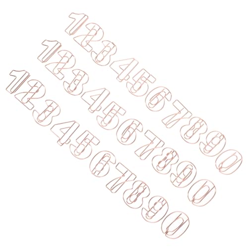 Tofficu 1 Satz Digitale Büroklammer Papier Geformt Datei Dokumentieren Farbig Befestigungsclips Für Dokumente Büroklammern Kleine Büroklammer Buchleseclips Rose Gold Metall 30 Stück Tofficu 1 Satz Digitale Büroklammer Papier Geformt Datei Dokumentieren Farbig Befestigungsclips Für Dokumente Büroklammern Kleine Büroklammer Buchleseclips Rose Gold Metall 30 Stück von Tofficu