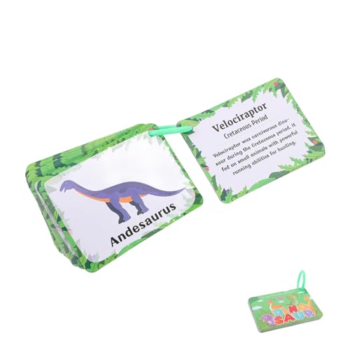 Tofficu 1 Satz Dinosaurierkarten Für Die Frühe Bildung Blinken Lernkarten Für Kleinkind-Puzzle Kontrastreiche Babykarten Sprechende Karteikarten Cue -Karten Babys Papier Tofficu 1 Satz Dinosaurierkarten Für Die Frühe Bildung Blinken Lernkarten Für Kleinkind-Puzzle Kontrastreiche Babykarten Sprechende Karteikarten Cue -Karten Babys Papier von Tofficu
