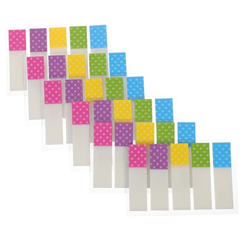 Tofficu 1 Satz Fluoreszierendes Transparentes Etikett Farbige Etiketten Für Seitenmarkierungen Klebrige Fahnen Klebestreifen Notizen Transparente Pads Das Haustier 6er-packungen Tofficu 1 Satz Fluoreszierendes Transparentes Etikett Farbige Etiketten Für Seitenmarkierungen Klebrige Fahnen Klebestreifen Notizen Transparente Pads Das Haustier 6er-packungen von Tofficu