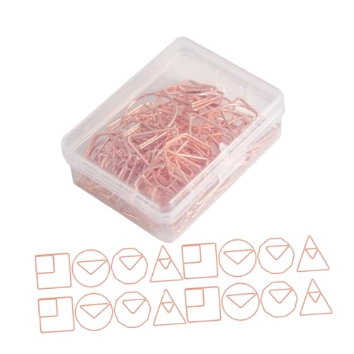 Tofficu 1 Satz Geformte Büroklammern Büroklammern Kleine Büroklammern Papierbinderklammern Dateiklammern Büroklammern Klemmen Lustige Büroklammern Mini Clips Roségold 60 Stück Tofficu 1 Satz Geformte Büroklammern Büroklammern Kleine Büroklammern Papierbinderklammern Dateiklammern Büroklammern Klemmen Lustige Büroklammern Mini Clips Roségold 60 Stück von Tofficu