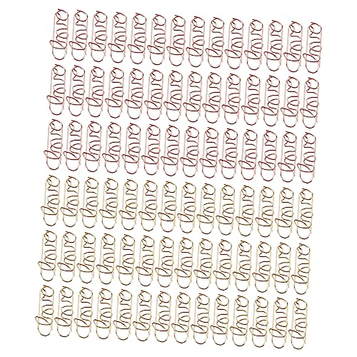 Tofficu 1 Satz Geformte Büroklammern Süße Bunte Büroklammern Mini -papierclips Büroklammern Büro Riesige Büroklammern Clips (Büroklammer Büroklammer-memo Planer-clip 100 Stück von Tofficu