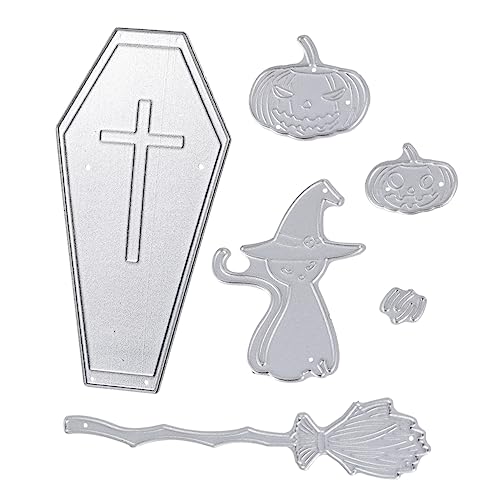 Tofficu 1 Satz Halloween-kürbislaterne-vorlage Schablonen Metall Schneiden Sterben Handwerk Stanzformen Diy Schneiden Sterben Präge Stirbt Stanzformen Aus Metall Silver Kohlenstoffstahl von Tofficu