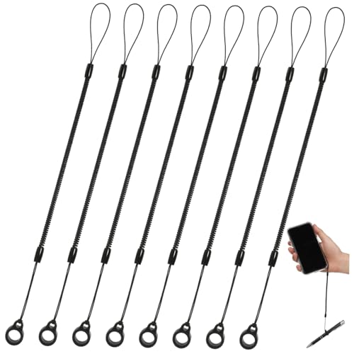 Tofficu 1 Satz Handschreiber Stift Verlust Seil Federseil Mit Silikonring Lanyard Für Tablets Und Touchscreen Stifte Zuverlässige Halterung Für Stifte Und Notizblöcke 8 Stück von Tofficu
