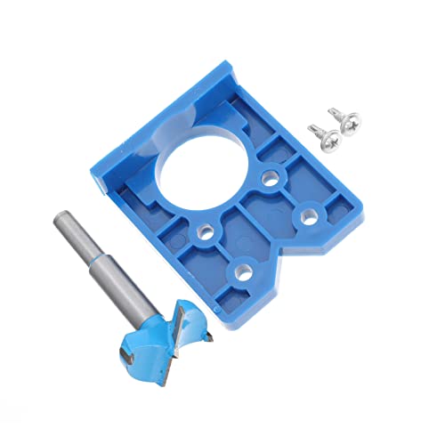 Tofficu 1 Satz Hinge Locator Werkzeugset für Präzises Bohren von Scharnierlöchern Teiliges mit Holzbohrer für Möbelmontage und DIY Projekte Leicht und Tragbar für Einfache Handhabung von Tofficu