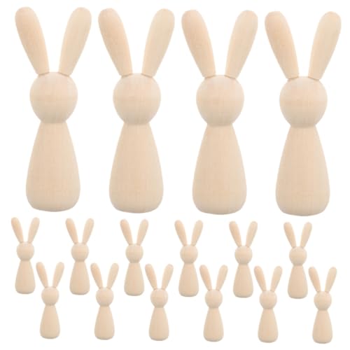 Tofficu 1 Satz Holz Kaninchen Figuren Unvollendete Diy Holzdeko Für Bastelprojekte Gestalten Partys Und Wohnkultur 16 Stück Tofficu 1 Satz Holz Kaninchen Figuren Unvollendete Diy Holzdeko Für Bastelprojekte Gestalten Partys Und Wohnkultur 16 Stück von Tofficu