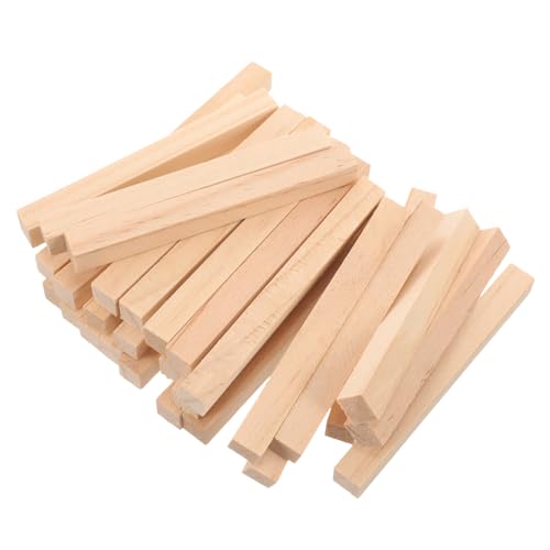 Tofficu 1 Satz Holzdübel Zum Basteln Unfertige Dübelstangen Handwerk Bastelstäbchen Klein Basteldübel Jumbo Holzbearbeitung Dübelsticks Bastelstock Kiefernholz 30 Stück von Tofficu