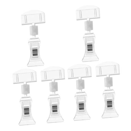 Tofficu 1 Satz Klarer Etikettenhalter Doppelseitige Clips Für Preisschilder Praktische Schilderhalter Für Supermärkte Und Geschäfte Drehbare Anzeige Für Produktpräsentation 6 Stück Tofficu 1 Satz Klarer Etikettenhalter Doppelseitige Clips Für Preisschilder Praktische Schilderhalter Für Supermärkte Und Geschäfte Drehbare Anzeige Für Produktpräsentation 6 Stück von Tofficu
