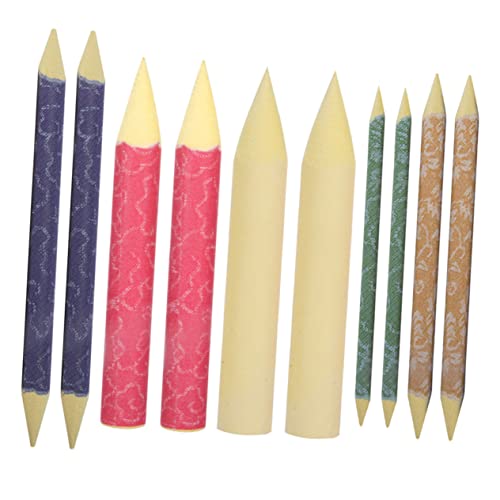 Tofficu 1 Satz Kunst-mixer Pastell Herstellung Werkzeug Klein Mischstumpf Zeichnen Farbig Skizzieren Radiergummi Schleifpapier Tortillionen Aus Papier Kunstzeichnung Stümpfe 10 Stück von Tofficu