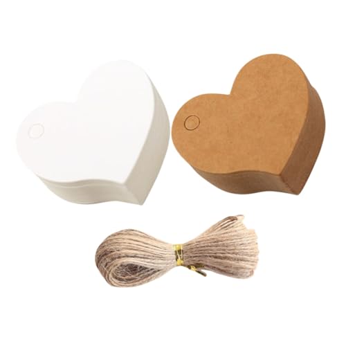 Tofficu Romantische Kraftpapier-tags in Herzform Etiketten String für und Hochzeitsdekor Tofficu Romantische Kraftpapier-tags in Herzform Etiketten String für und Hochzeitsdekor von Tofficu