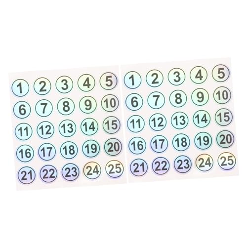 Tofficu 1 Satz Nummerierte Klebzahlenaufkleber Runde Etiketten Mit Fortlaufender Nummer Klein Form Zahlen Pvc 2blätter Tofficu 1 Satz Nummerierte Klebzahlenaufkleber Runde Etiketten Mit Fortlaufender Nummer Klein Form Zahlen Pvc 2blätter von Tofficu