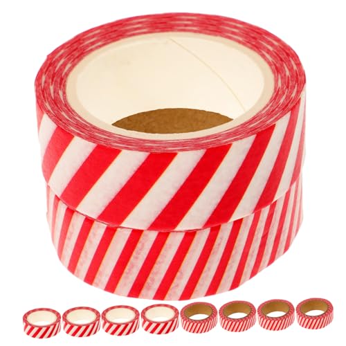 Tofficu 1 Satz Papier Klebeband Weihnachtsband Weihnachts-scrapbook-band Zeitschrift Gefälligkeiten Für Weihnachtsfeiern Urlaubsbänder Weihnachten Taschentuch Wickelband Rot 10 Rollen Tofficu 1 Satz Papier Klebeband Weihnachtsband Weihnachts-scrapbook-band Zeitschrift Gefälligkeiten Für Weihnachtsfeiern Urlaubsbänder Weihnachten Taschentuch Wickelband Rot 10 Rollen von Tofficu