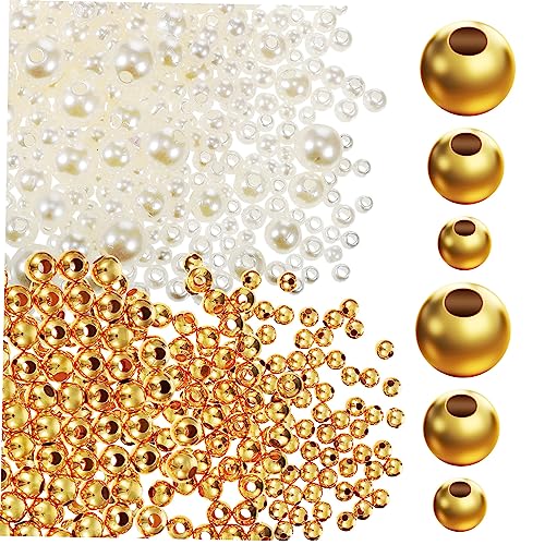 Tofficu 1 Satz Perlen Und Goldperlen Goldperlen Mischgrößen Perlen Für Armbänder Und Bastelarbeiten 900 Stück Tofficu 1 Satz Perlen Und Goldperlen Goldperlen Mischgrößen Perlen Für Armbänder Und Bastelarbeiten 900 Stück von Tofficu