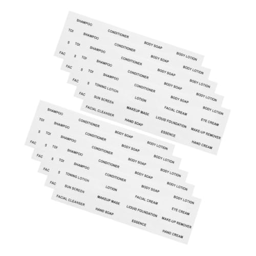 Tofficu 1 Satz Reise Flaschen Aufkleber Selbstklebende Für Kosmetik Subflaschen Transparent Zur Klassifizierung Und Organisation Von Pflegeprodukten 20 Blatt Tofficu 1 Satz Reise Flaschen Aufkleber Selbstklebende Für Kosmetik Subflaschen Transparent Zur Klassifizierung Und Organisation Von Pflegeprodukten 20 Blatt von Tofficu