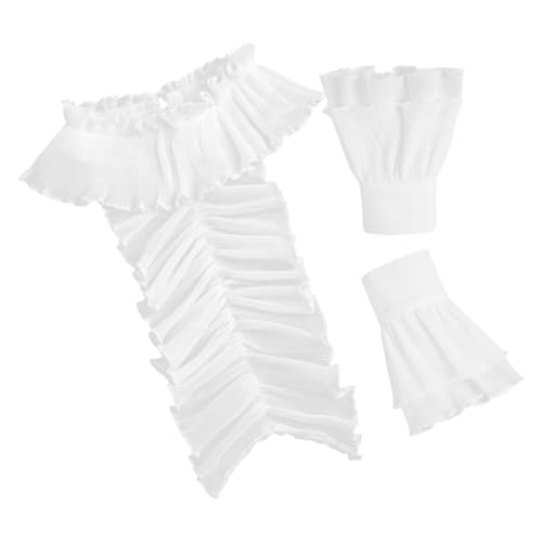 Tofficu 1 Satz Rüschenkragen und Manschetten Set für Damen Vintage Tüll Halskrause und Handgelenk Zubehör für Kostüme Hochzeiten und Festliche Anlässe Einzigartiges Design und Edle Tofficu 1 Satz Rüschenkragen und Manschetten Set für Damen Vintage Tüll Halskrause und Handgelenk Zubehör für Kostüme Hochzeiten und Festliche Anlässe Einzigartiges Design und Edle von Tofficu