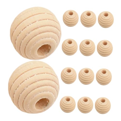 Tofficu 1 Satz Runde Holzperlen Zum Auffädeln Naturholzperlen Mit Großen Löchern Für Diy Schmuck Armbänder Und Bastelprojekte Handwerk Zubehör 50 Stück Tofficu 1 Satz Runde Holzperlen Zum Auffädeln Naturholzperlen Mit Großen Löchern Für Diy Schmuck Armbänder Und Bastelprojekte Handwerk Zubehör 50 Stück von Tofficu