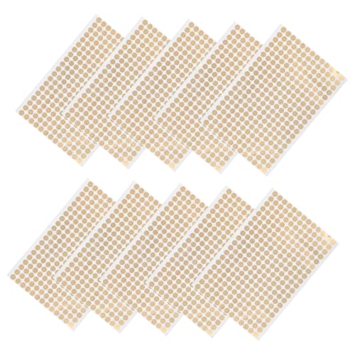 Tofficu 1 Satz Runder Etikettenaufkleber Klebeetiketten Schleife Klares Thermoetikett Farbiger Aufkleber Konservenglas-etikett Leerer Aufkleber Golden Aufkleber Aus Kupferpapier 10 Blatt Tofficu 1 Satz Runder Etikettenaufkleber Klebeetiketten Schleife Klares Thermoetikett Farbiger Aufkleber Konservenglas-etikett Leerer Aufkleber Golden Aufkleber Aus Kupferpapier 10 Blatt von Tofficu
