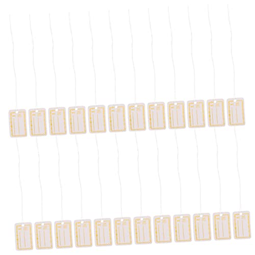 Tofficu 1 Satz Schild Preisschild Anhänger Spriegel Schmuck Anhänger Pendant Anhänger Charms Etikett Papier Bunt Hängend Schüttgut Kleidungsschilds Schmuckanhänger Golden 500 Stück von Tofficu
