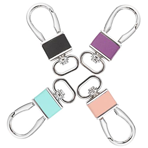 Tofficu 1 Satz Schlüsselanhänger Halter Clip Männer Haken Klein Car Keychain Car Key Chain Portmonee Herren Schlüsselringe Schlüsselbund Carabiner Cooler Schlüsselbund Leder 4 Stück von Tofficu