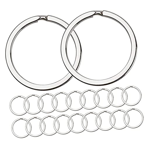 Tofficu 1 Satz Schlüsselanhänger Ringe Machen Schlüsselanhänger Silber Schlüsselanhänger Clips Split Schlüsselanhänger Schlüsselanhänger Hoop Split Hoops Metall 40 Stück von Tofficu