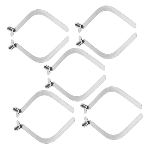 Tofficu 1 Satz Schrapnellschnalle Clip Druckknöpfe Feder Druckknopf Federklemmen Feder Druckstift Zeltfeder Schnalle Baldachinklemmen Druckknöpfe Druckknopffeder Silber 10 Stück von Tofficu