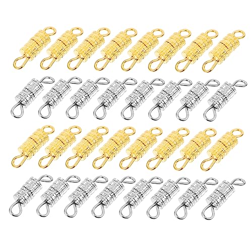 Tofficu 1 Satz Schraubverschlüsse Für Schmuckherstellung Gold Und Silber Für Armbänder Und Vielseitige Diy Verbindungselemente 120 Stück von Tofficu