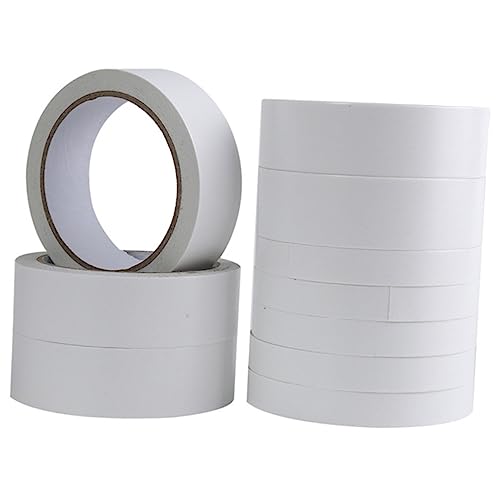 Tofficu 1 Satz Selbstklebende Bänder Doppelseitiges Klebeband Klebrig Doppelseitige Klebebänder Dekoratives Klebeband Band Schwere Büroband Weiß Trennpapier 9rollen von Tofficu