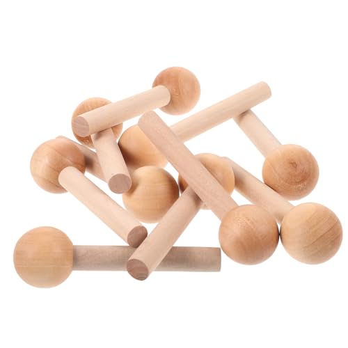 Tofficu 1 Satz Streichholz-lochbrett Heringe Pflockwand Hakenstopper Für Stecktafeln Planke Pegboard Wandorganisator Dübelhaken Shaker-pegs Stecktafelhaken Hakenhaken Weiß Hölzern 10 Stück von Tofficu